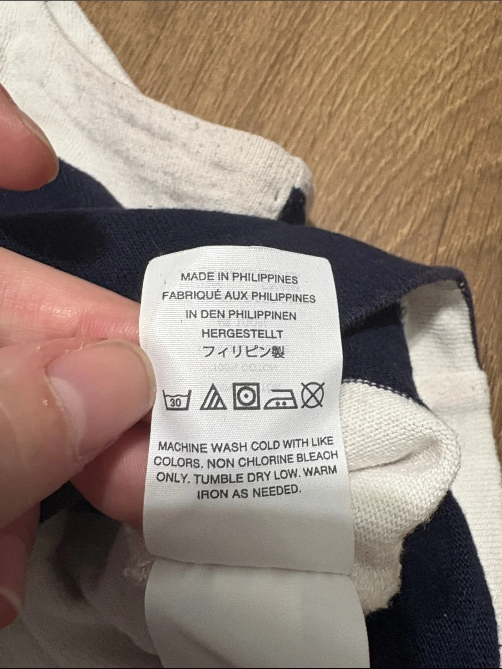 J Crew Cropped Rugby Striped Navy and White Tank Top Size XL